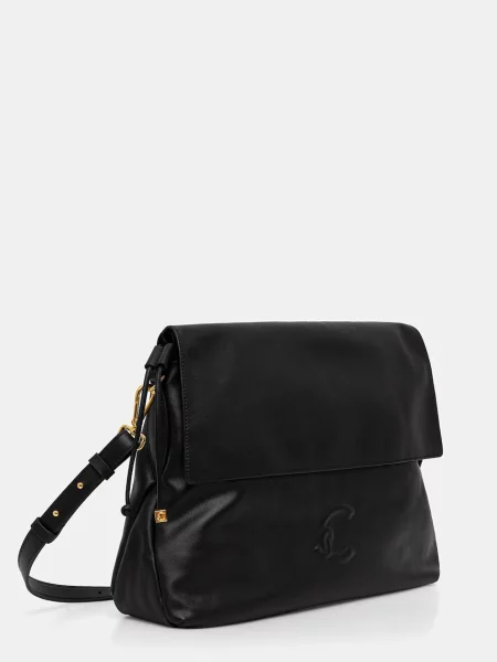 Coccinelle crossbody torba za žene kožna crna