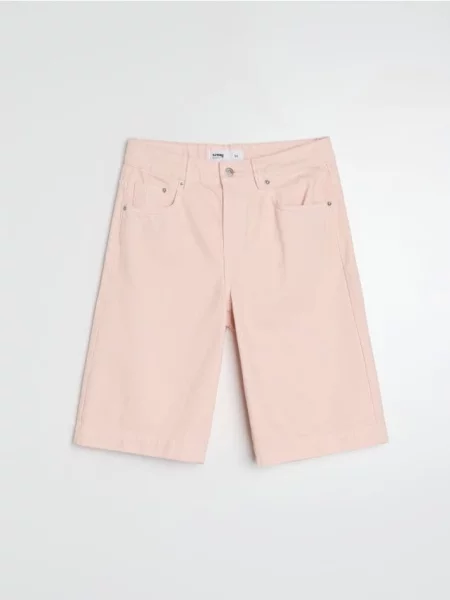 Джинсові шорти jorts середньої талії рожевий