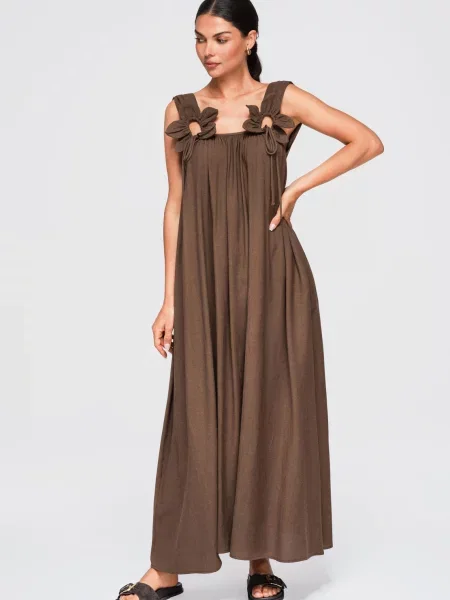 Rochie maxi Ombre maro