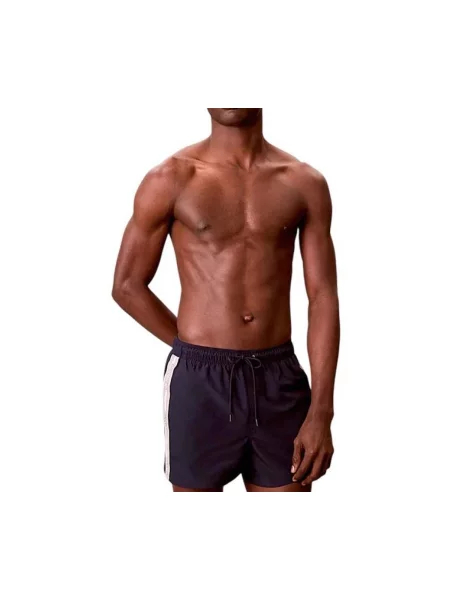 Húzózsinór rövid fürdőruha Calvin Klein Swimwear fekete