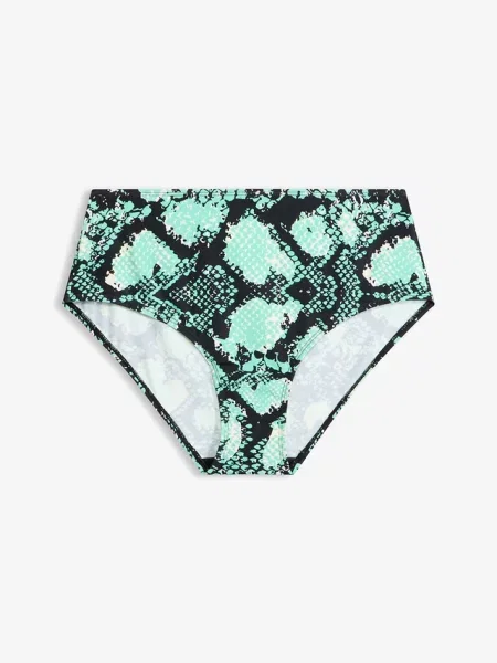 Figi bikini z wysoką talią zielone