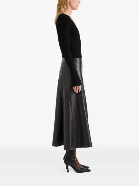 Top Proenza Schouler de mătase negru