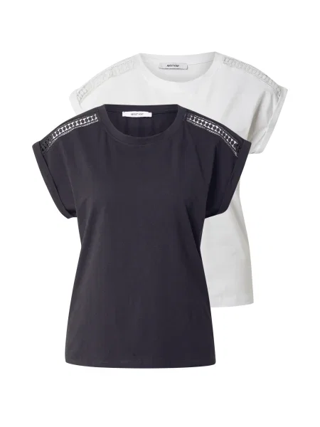 ABOUT YOU Tricou Elisa negru alb