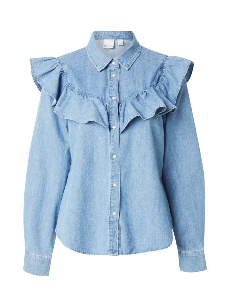 VERO MODA Bluză VMULI denim albastru