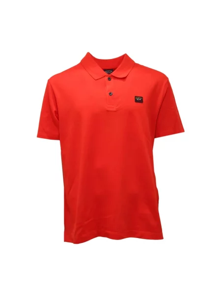 Koszulka polo Paul & Shark pomarańczowa