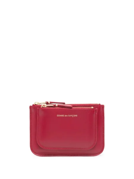 Portofel Comme Des Garçons Wallet din piele roșu