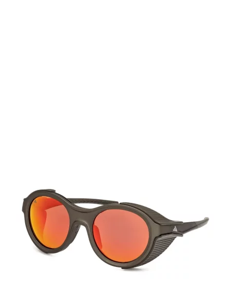 Ochelari de soare Adidas cu imprimeu geometric alb