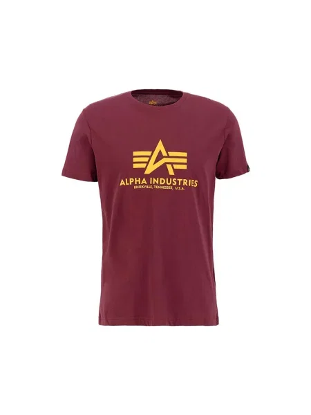 ALPHA INDUSTRIES Tricou Basic Logo burgundy roșu