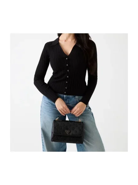 Guess Geantă Tisha negru