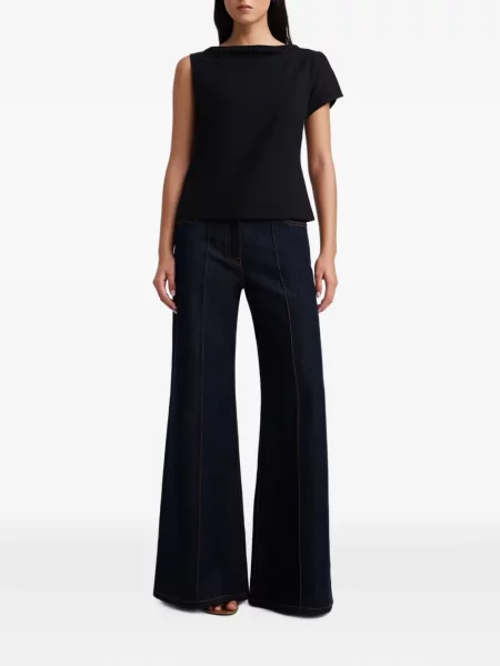 Tricou Anna Quan asimetric negru