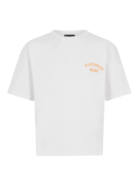 Tricou Dsquared2 cu imagine alb