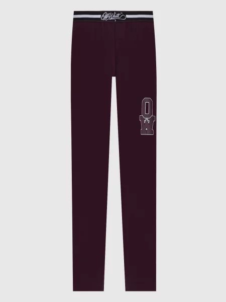 Легінси з принтом монограми Off-white фіолетові