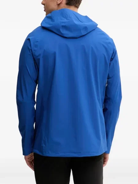 Geacă Jack Wolfskin cu glugă albastru