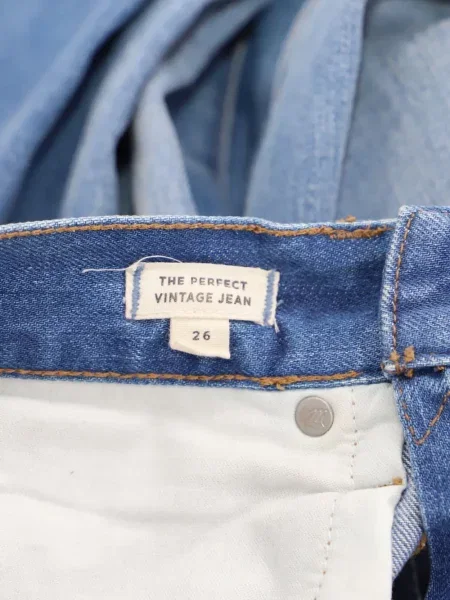 Kelnės Madewell su nubrozdinimais mėlyna