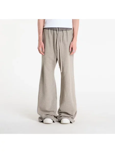 Široke noge hlače Rick Owens Drkshdw melange siva
