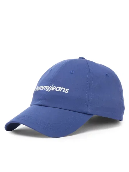 Kapa s šiltom Tommy Jeans Script Logo modra