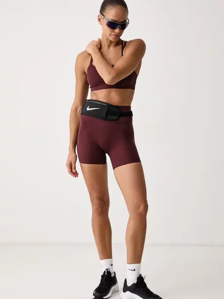 Nike šortky na jogu dámske Zenvy hnedá