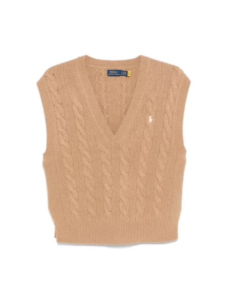 Sweter Polo Ralph Lauren wełniany beżowy