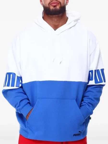 Hanorac cu glugă Puma alb