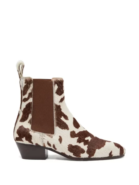 Gležnjače Odissì s printom smeđa