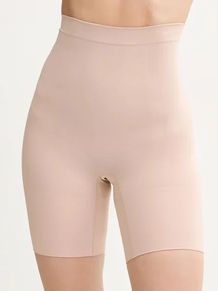 Spodnie z nadrukiem z logo Calvin Klein Underwear beżowe