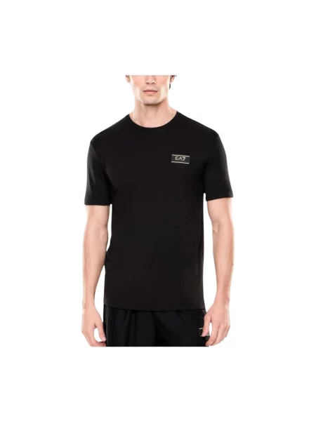 Koszulka Emporio Armani z logo czarna