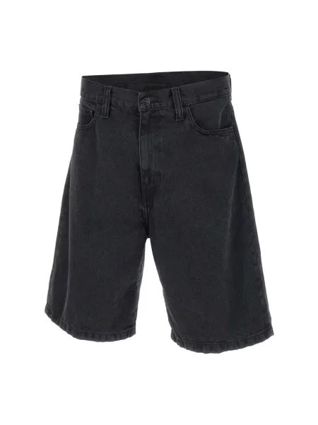 Krótkie szorty jeansowe Carhartt Wip czarne