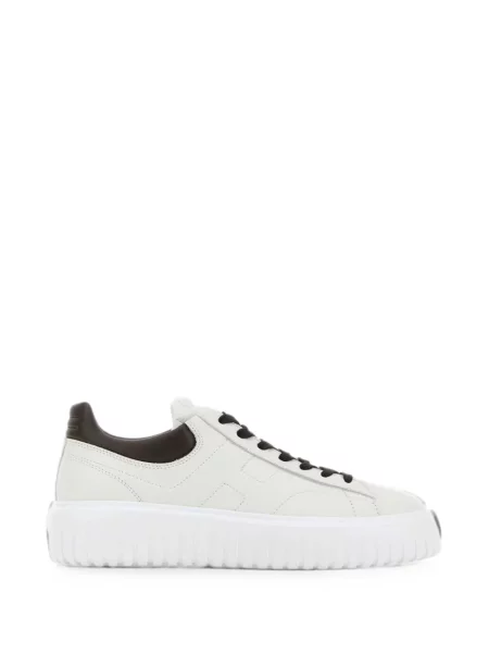 Sneakerși Hogan din piele cu dungi alb