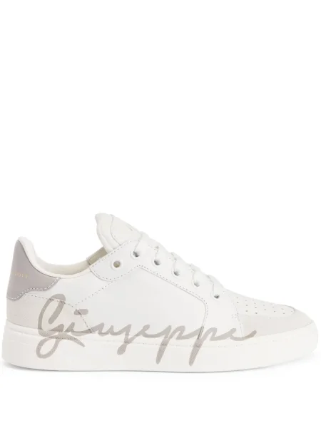 Sneakerși Giuseppe Zanotti cu imagine alb