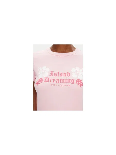 Juicy Couture Pizsama Island Dreaming Regular Fit rózsaszín
