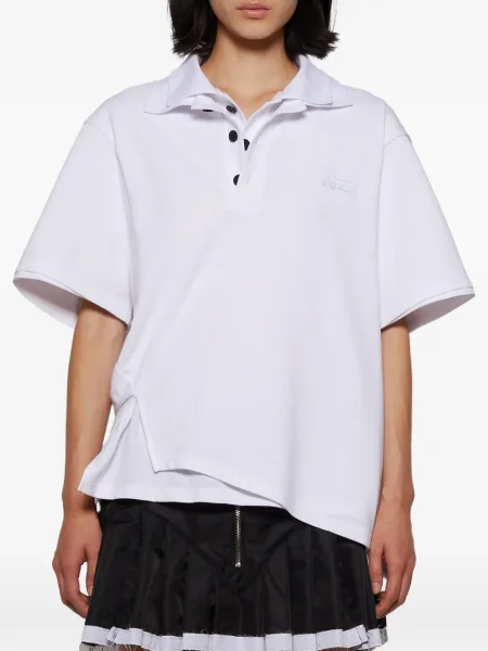 Polotričko Natasha Zinko s výšivkou bílé