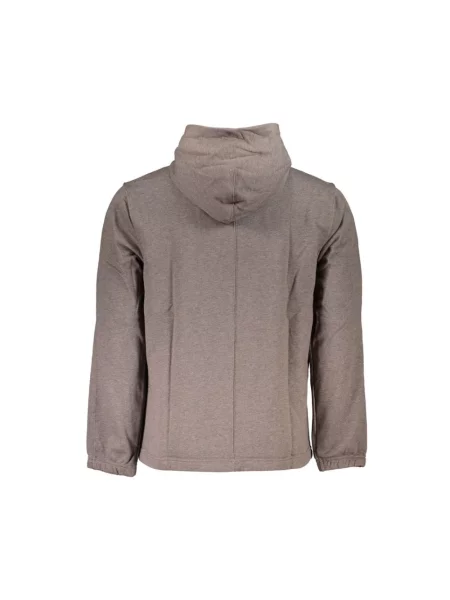 Bluza z kapturem Calvin Klein brązowa