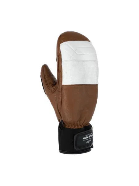 Скиорски ръкавици Viking Send It brown/white бяло