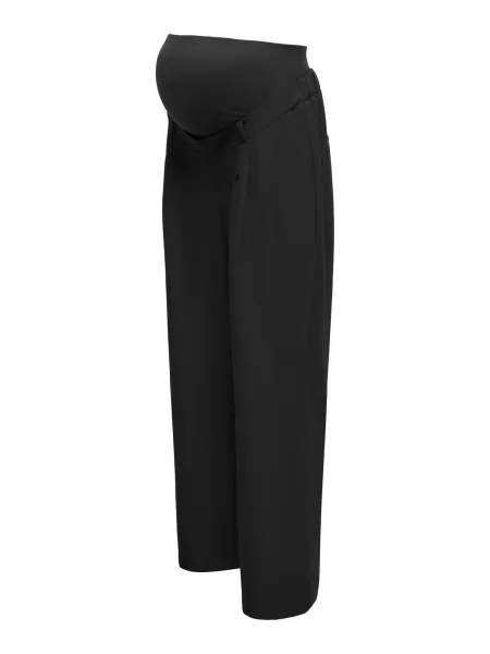 Only Maternity Pantaloni cutați OLMPLEAT VERO' negru