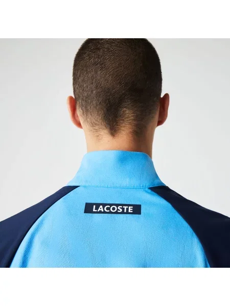 Lacoste Sport Komplet Dresowy Regular Fit Ze Stójką I Blokami Kolorów W Kolorze Niebieskim niebieski