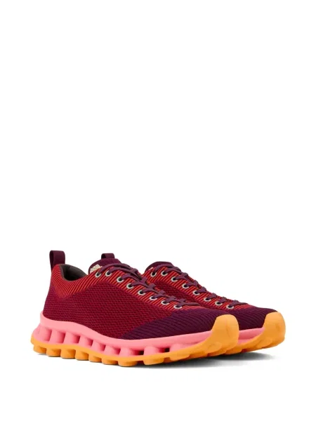 Sneakerși Camper cu șireturi din dantelă roșu