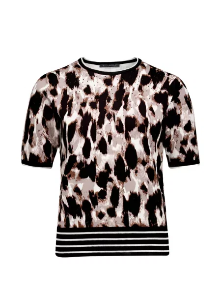 Scurt tricou Betty Barclay cu imagine cu model leopard
