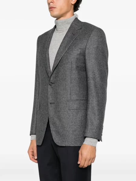 Sacou Canali de lână cu model pepito gri