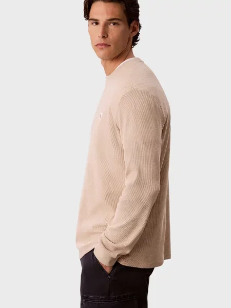 Лонгслив Calvin Klein Jeans бежевый
