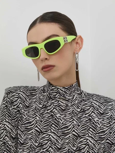 Слънчеви очила Balenciaga зелено