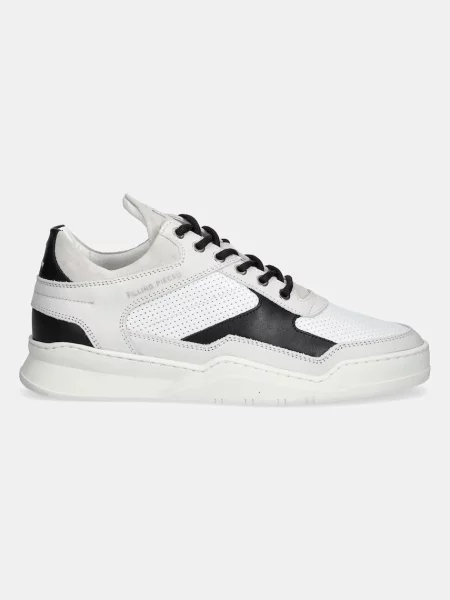 Kožené tenisky Filling Pieces Low Top Ghost Paneled biela