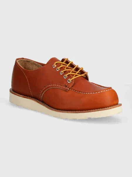 Шкіряні туфлі Red Wing Shop Moc Oxford помаранчевий червоні