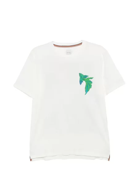 Tricou Paul Smith cu imagine alb