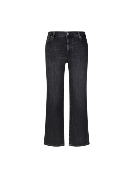 Jeansy Frame o krotszym kroju szare