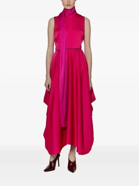 Rochie midi Roksanda drapată roz