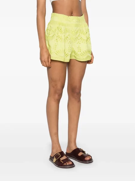 Kratke hlače Charo Ruiz Ibiza s vezom zelena