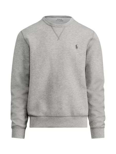 Tricou polo Polo Ralph Lauren cu glugă cu blană cu broderie roșu