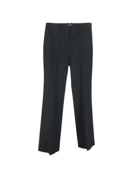 Pantaloni Theory de lână negru