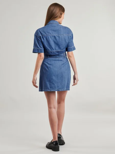 Rochie din denim Liu Jo albastru