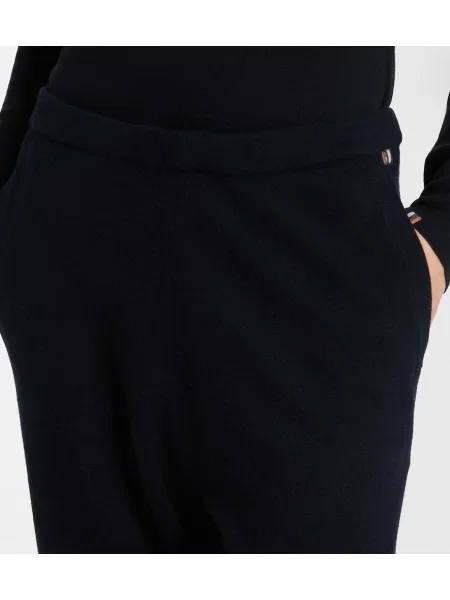 Pantaloni Extreme Cashmere din cașmir negru